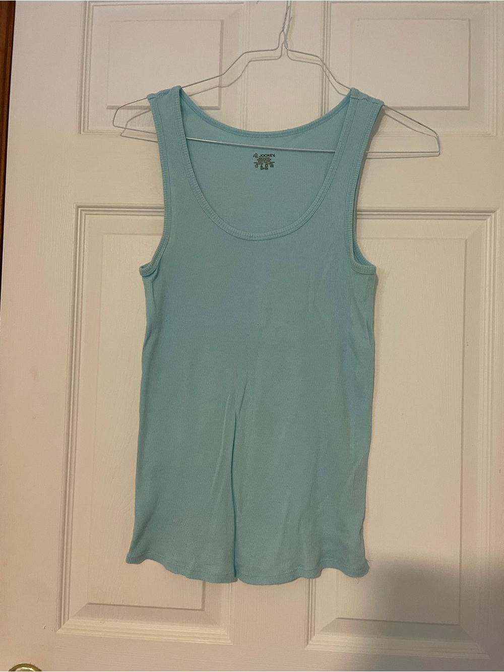 Jockey Light Blue Ribbed Tank Top